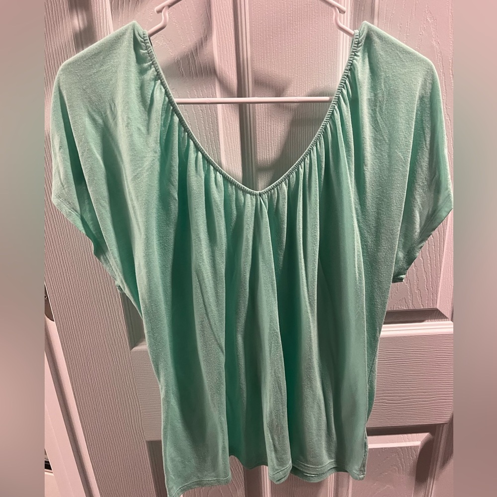 Mint Green Women's Top - American Eagle Size M